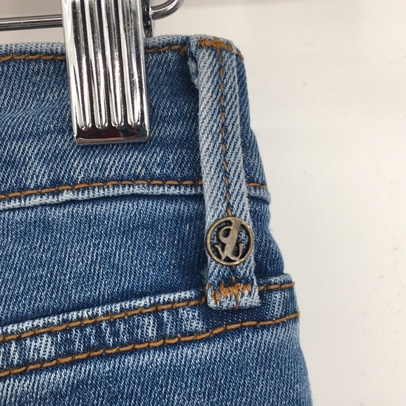 Driftwood Amelia Floral Embroidered Ankle Crop Jeans Womens 26 Medium Wash Denim - Picture 5 of 12